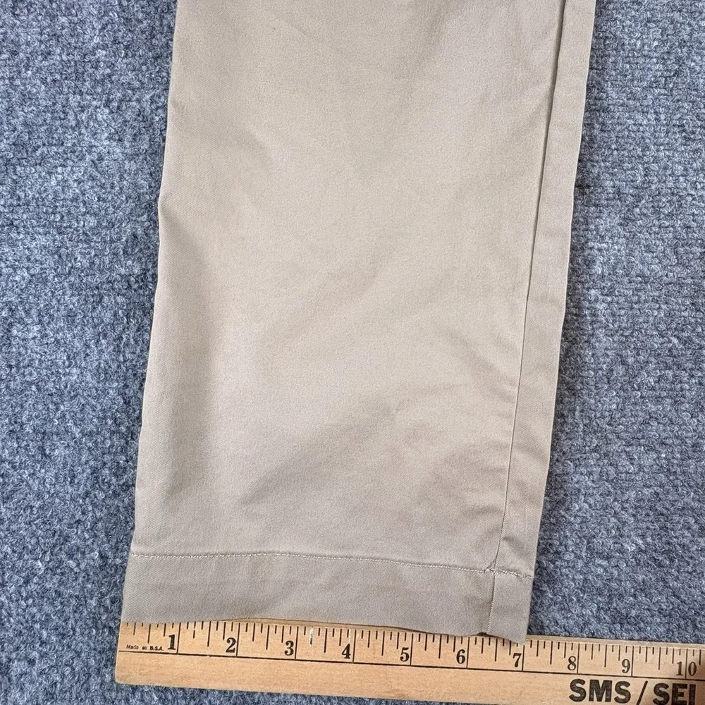 Banana Republic Slim Fit Pants Mens 35x32  Khaki Chino Preppy Ivy League Office